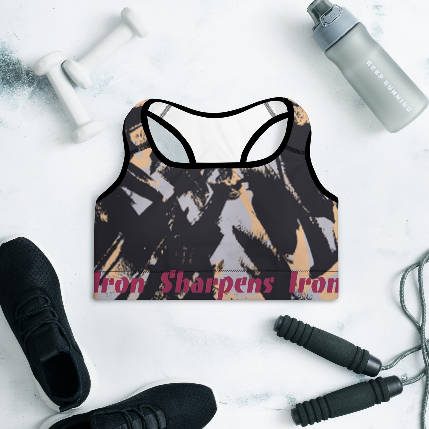 Iron Sharpens Iron Padded Sports Bra