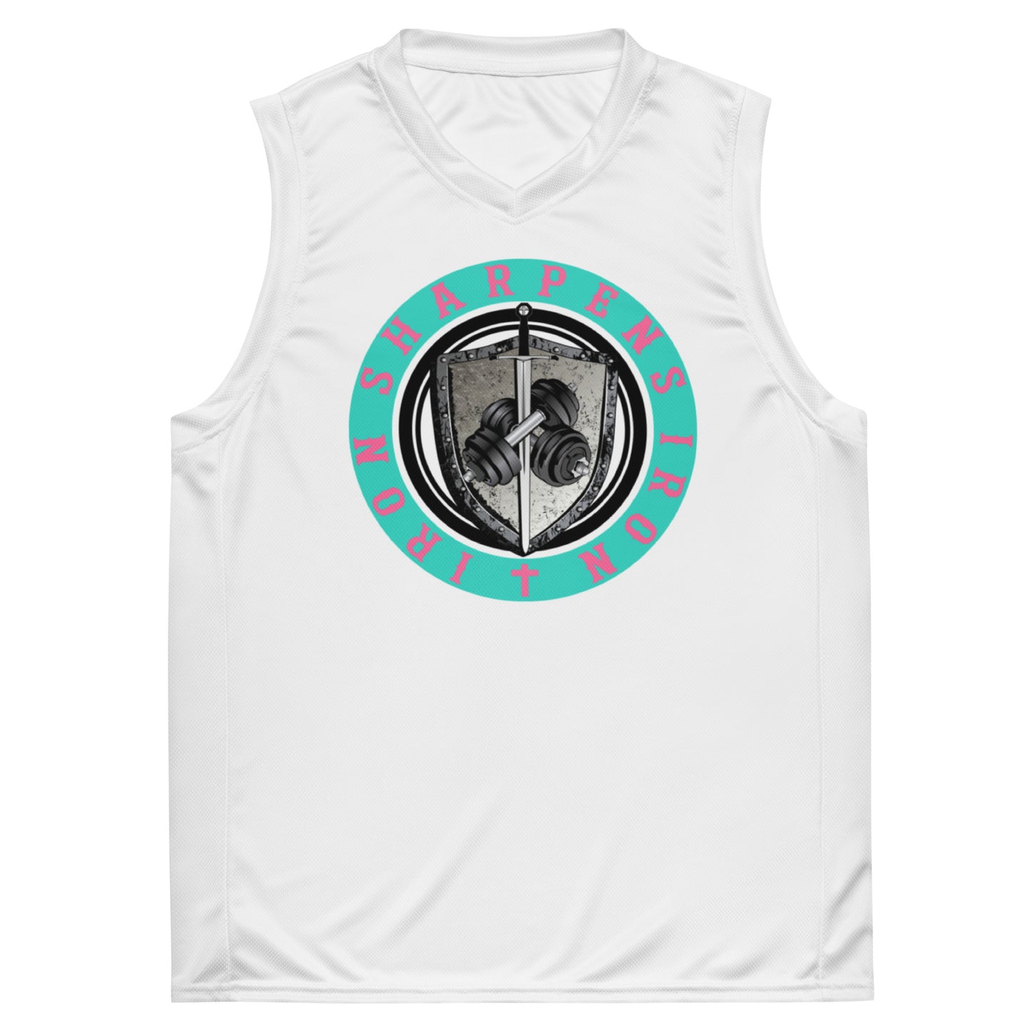 Recycled unisex Iron Sharpens Iron south beach  basketball jersey