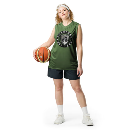 Recycled unisex IRON SHARPENS IRON basketball jersey