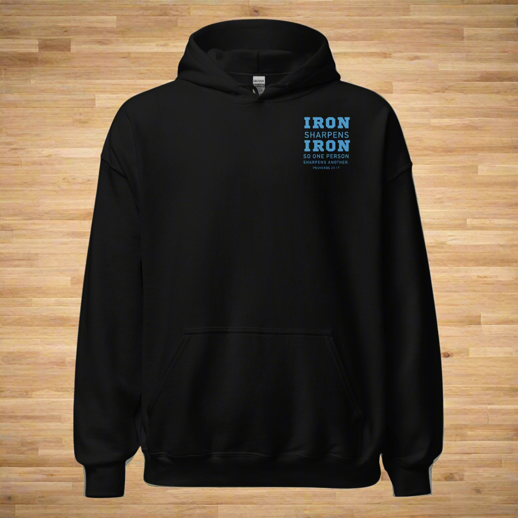 Columbia Blue Iron Sharpens Iron Unisex Hoodie