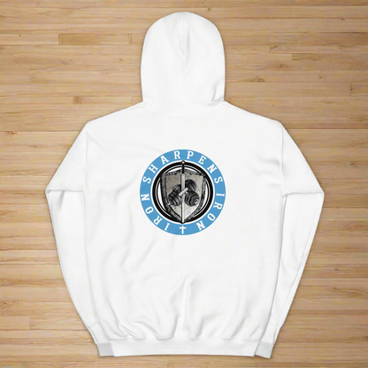 Columbia Blue Iron Sharpens Iron Unisex Hoodie