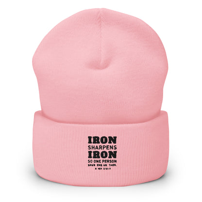 IRON SHARPENS IRON Cuffed Beanie