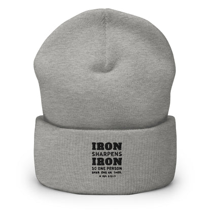 IRON SHARPENS IRON Cuffed Beanie