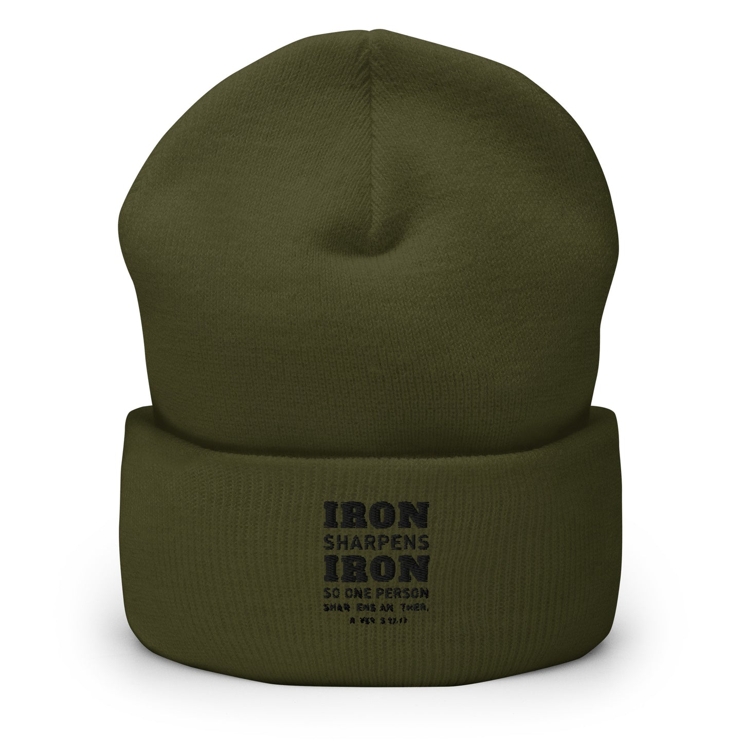 IRON SHARPENS IRON Cuffed Beanie