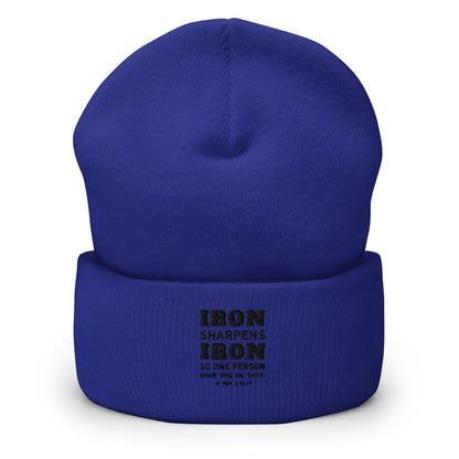 IRON SHARPENS IRON Cuffed Beanie