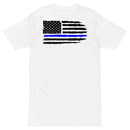 Men’s premium heavyweight Blue Line I.S.I tee