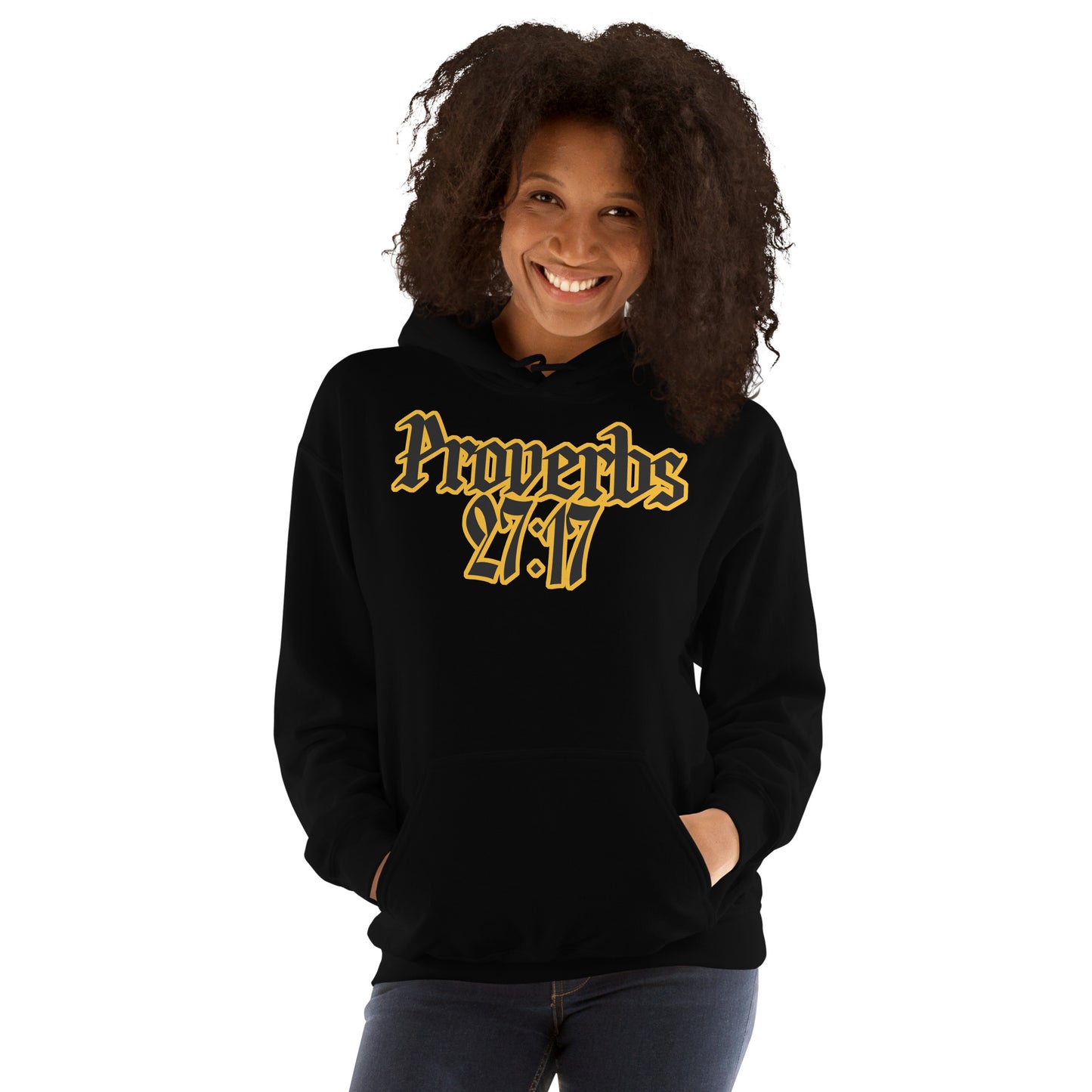 Proverbs 27:17 IRON SHARPENS IRON Unisex Hoodie