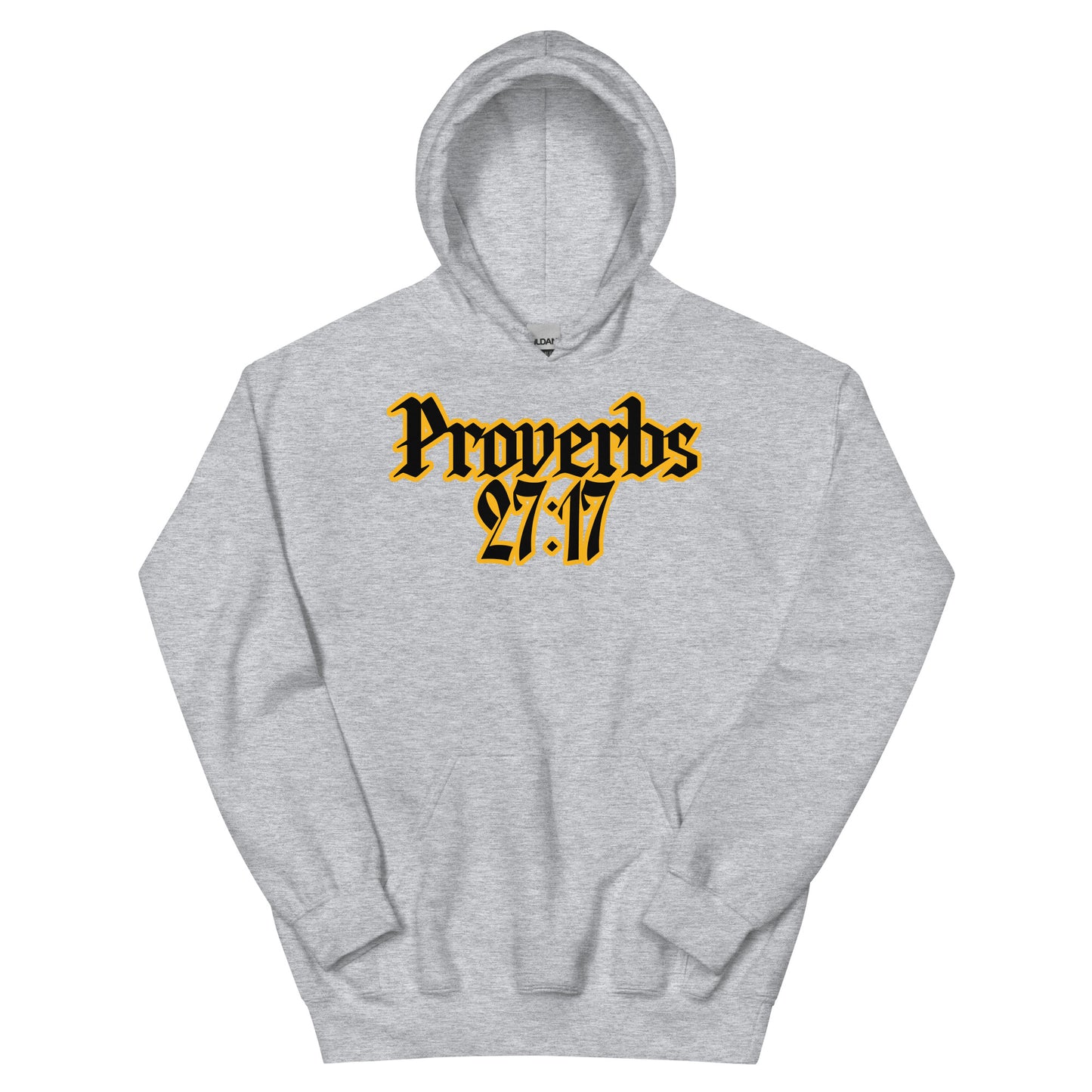 Proverbs 27:17 IRON SHARPENS IRON Unisex Hoodie