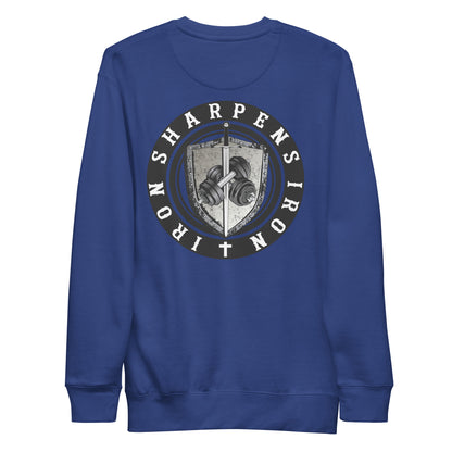 (Premium )STRONG Ephesians 6:10 crew neck Iron Sharpens Iron Sweatshirt