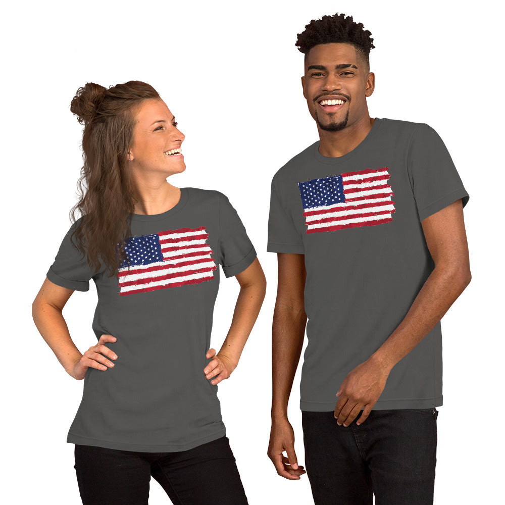 Unisex Iron Sharpens Iron 4th of July shirt "I.S.I Logo on back "