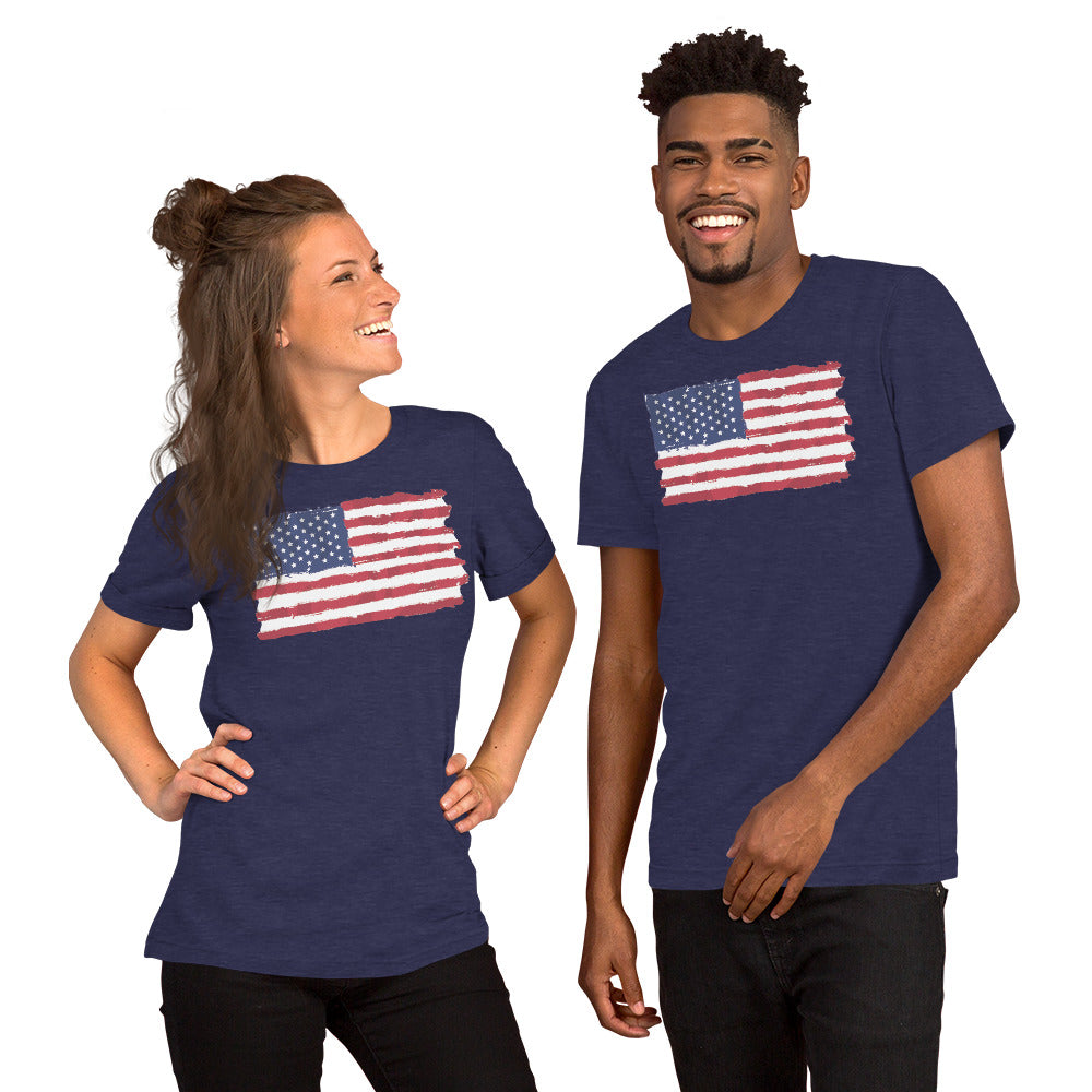 Unisex Iron Sharpens Iron 4th of July shirt "I.S.I Logo on back "