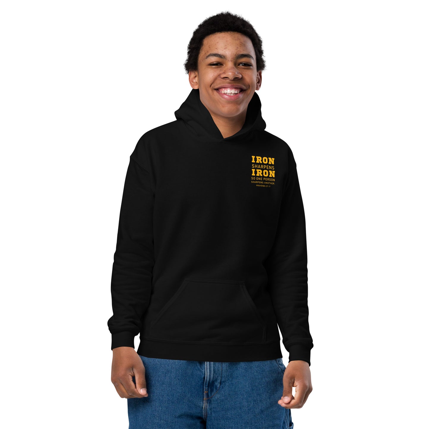 Youth Steel City Iron Sharpens Iron Hoodie