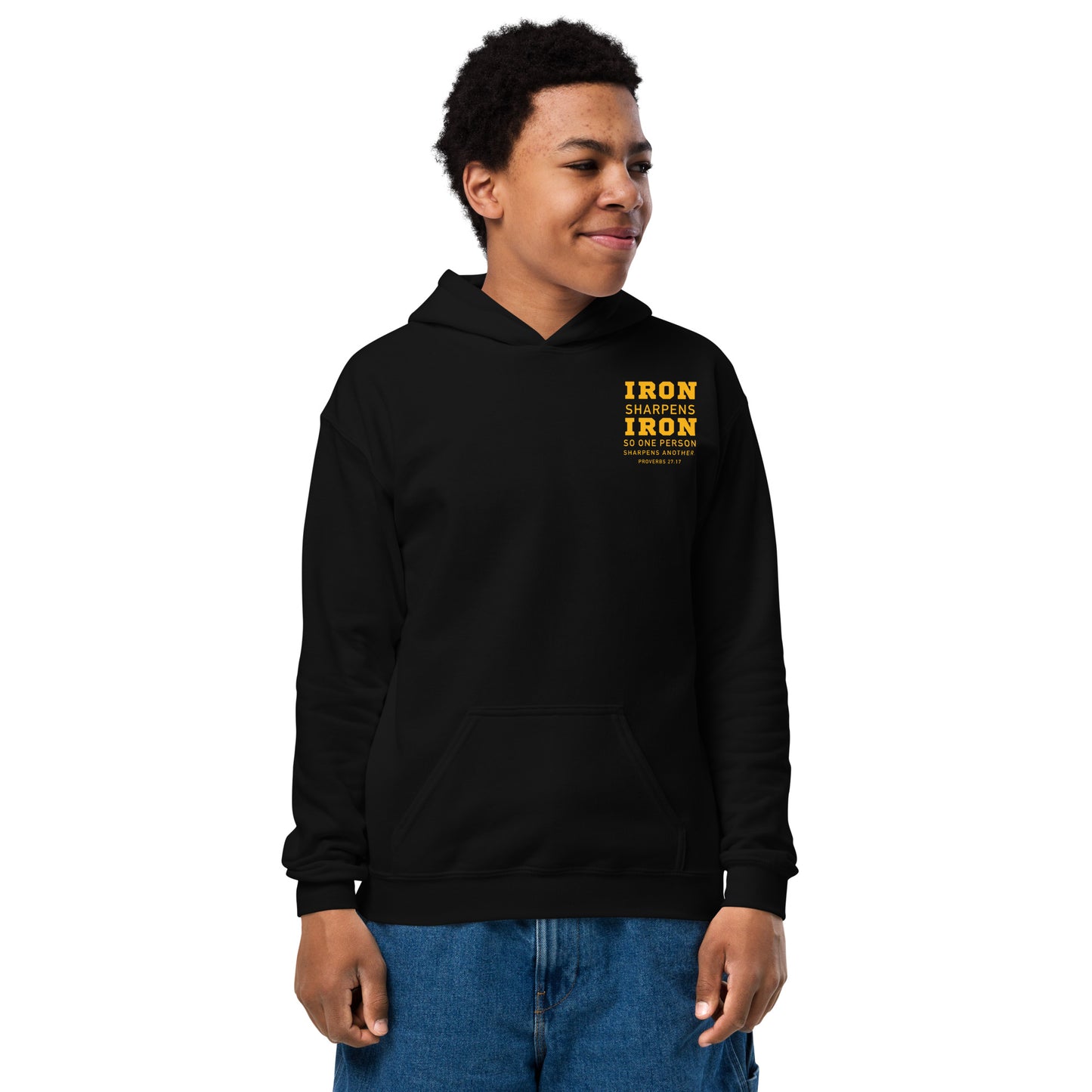 Youth Steel City Iron Sharpens Iron Hoodie