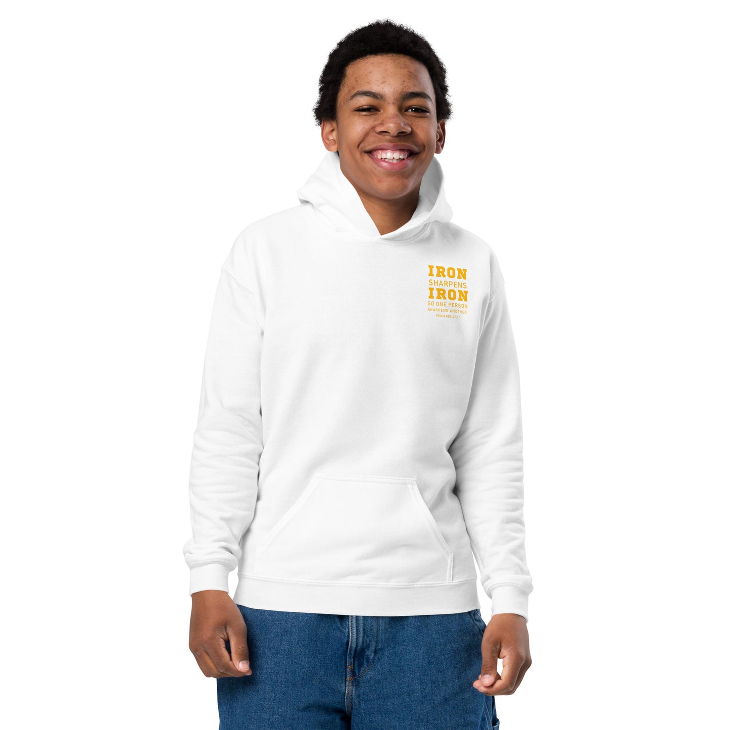 Youth Steel City Iron Sharpens Iron Hoodie