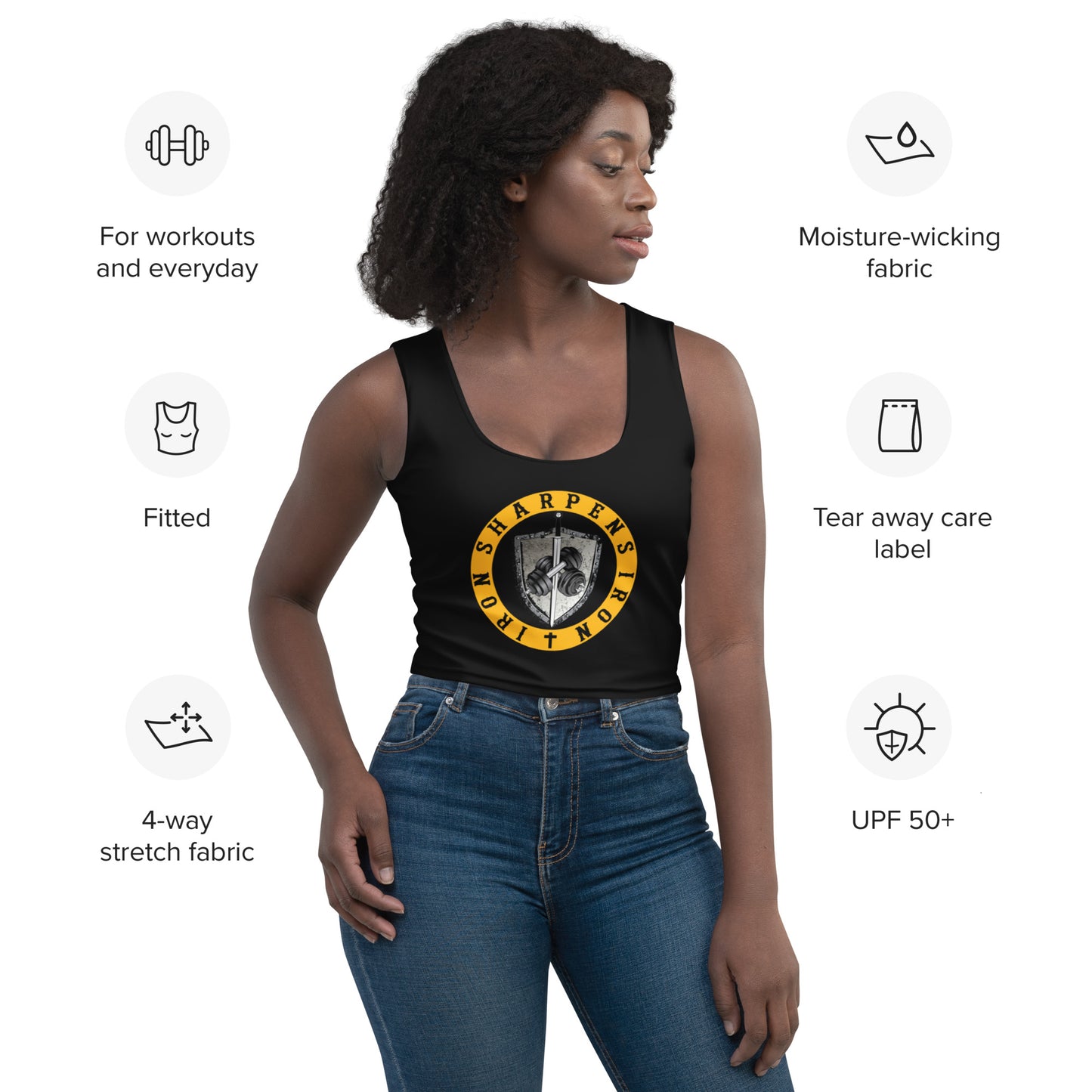 Iron Sharpens Iron Steel City Collection Crop Top