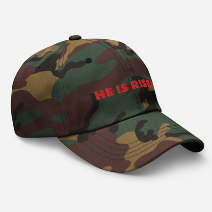 HE IS RISEN!! ADJUSTABLE UNSTRUCTURED HAT