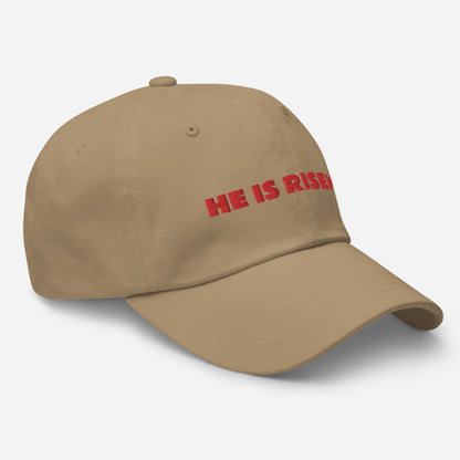 HE IS RISEN!! ADJUSTABLE UNSTRUCTURED HAT