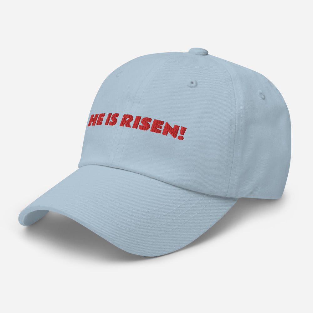 HE IS RISEN!! ADJUSTABLE UNSTRUCTURED HAT