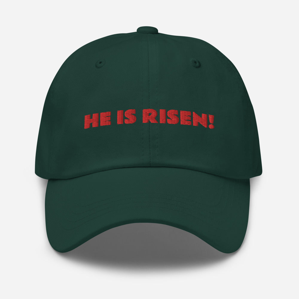 HE IS RISEN!! ADJUSTABLE UNSTRUCTURED HAT