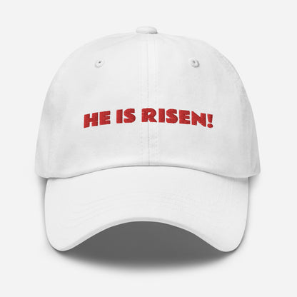 HE IS RISEN!! ADJUSTABLE UNSTRUCTURED HAT