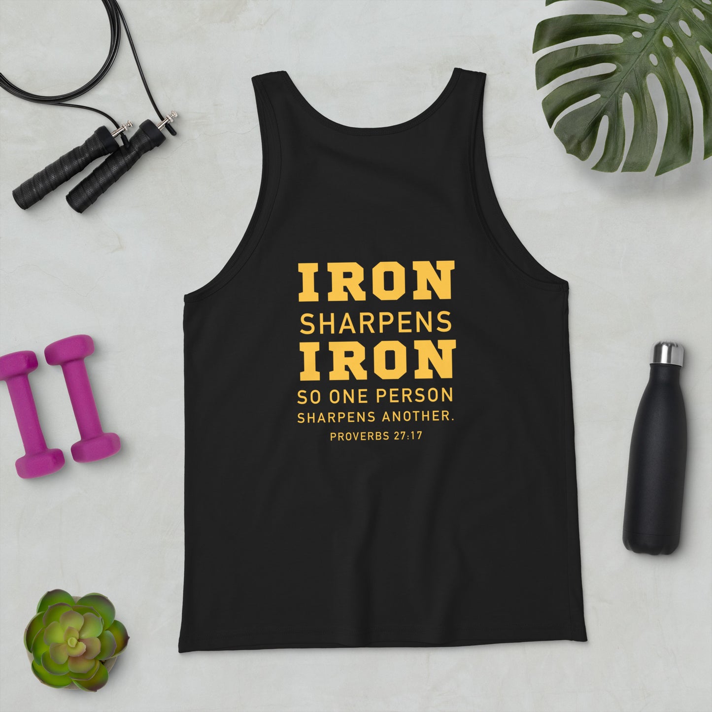 Iron Sharpens Iron Steel city Tank .