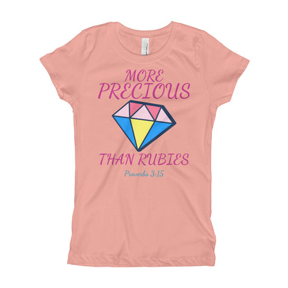 MORE PRECIOUS THAN RUBIES Girl's T-Shirt