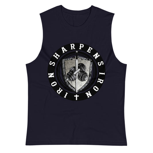 IRON SHARPENS IRON MUSCLE TANK