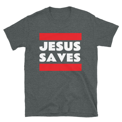 Short-Sleeve Unisex BOLD JESUS SAVES TEE SHIRT