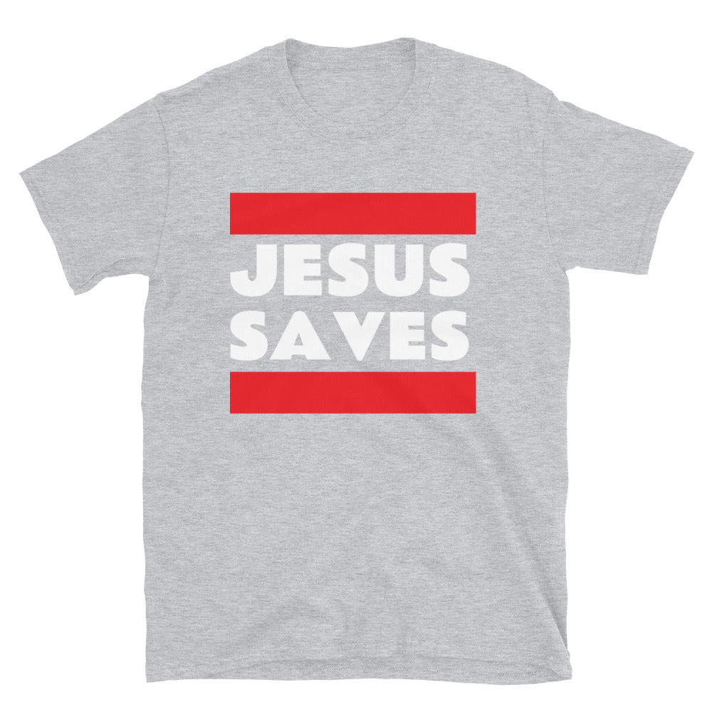 Short-Sleeve Unisex BOLD JESUS SAVES TEE SHIRT