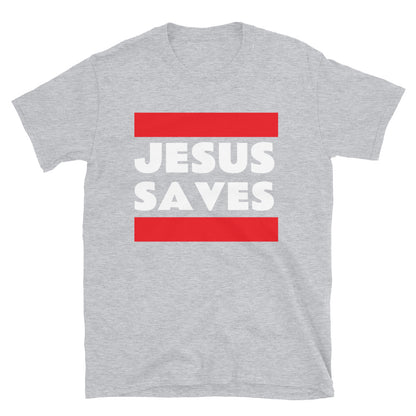 Short-Sleeve Unisex BOLD JESUS SAVES TEE SHIRT