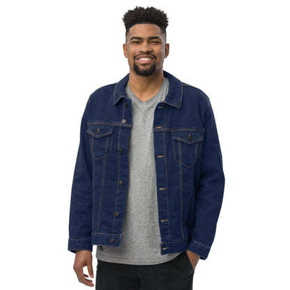 Unisex denim PROVERBS 27:17  PRO jacket