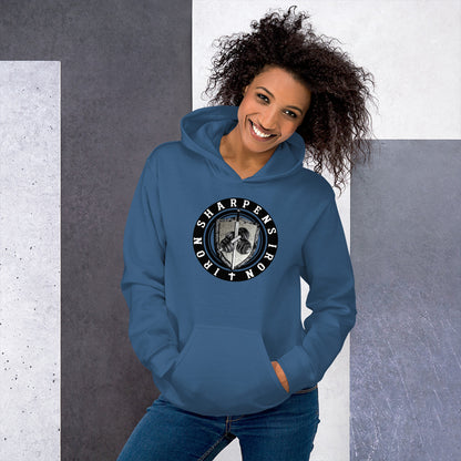 Unisex IRON SHARPENS IRON  blue collection hoodie