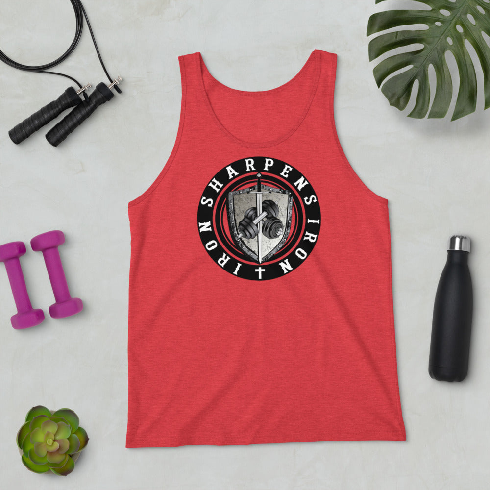 mens IRON SHARPENS IRON tank