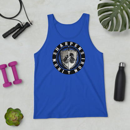 mens IRON SHARPENS IRON tank